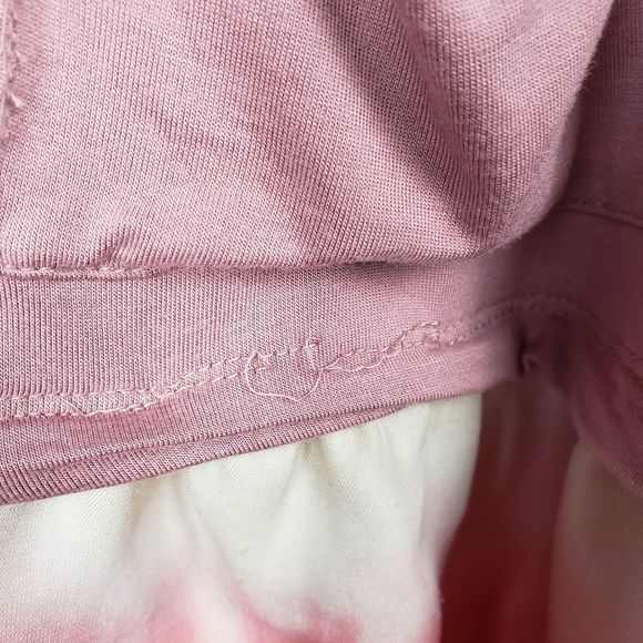 LOGO Lori Goldstein tie-dye peplum tunic top Large - Picture 6 of 6